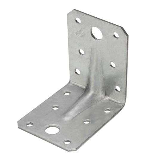 Angle bracket with reinforcement rib